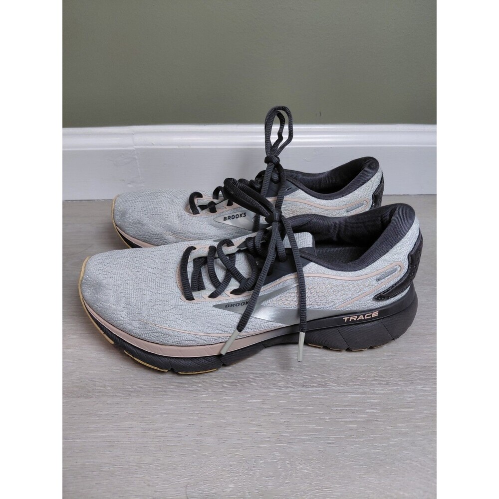 Brooks Women’s Gray Trace 2 Athletic Running Gym Path Workout Shoes Size 8B